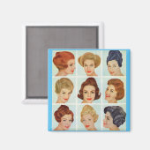 Rooster kapsels 1960 magneet (Voorkant / Achterkant)