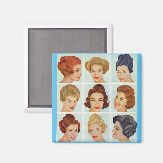 Rooster kapsels 1960 magneet (Voorkant / Achterkant)