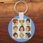 Rooster kapsels 1960 sleutelhanger (Voorkant)