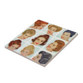 Rooster kapsels 1960 tegeltje (Zijkant)