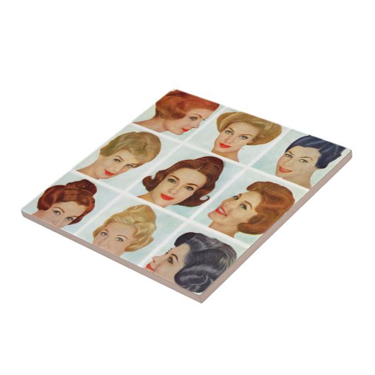 Rooster kapsels 1960 tegeltje (Zijkant)