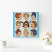 Rooster kapsels 1960 vierkante klok (Huis)