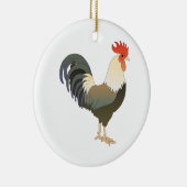 Rooster Keramisch Ornament (Rechts)
