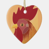 Rooster Keramisch Ornament (Rechts)