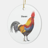 Rooster Keramisch Ornament (Links)