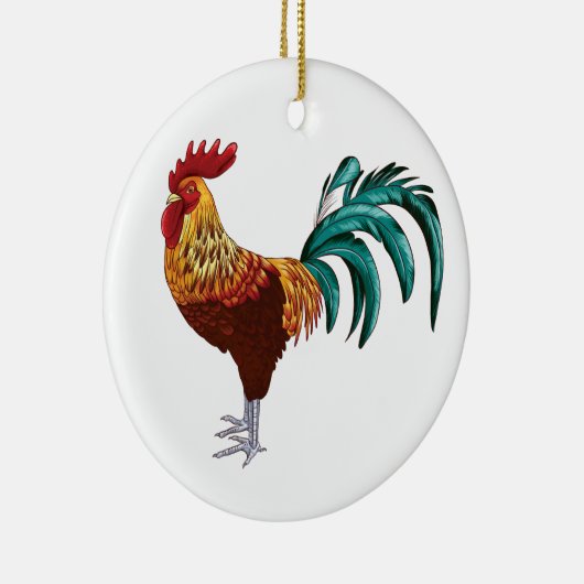 ROOSTER KERAMISCH ORNAMENT (Rechts)
