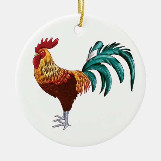 ROOSTER KERAMISCH ORNAMENT (Voorkant)