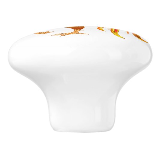 Rooster Keramische Kabinet Knop (Zijkant)