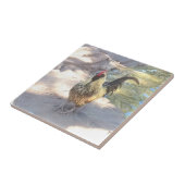 Rooster keramische Tegel Tegeltje (Zijkant)