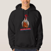 Rooster Kerel Chillin bij Beach in Swim Trunks Hoodie (Voorkant)
