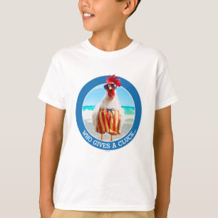 Rooster Kerel Chillin bij Beach in Swim Trunks T-shirt