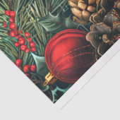 Rooster Kerstscène Decoupage Tissuepapier (Detail)