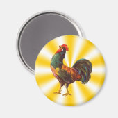 Rooster  Keuken Kist Art Koelkast Magnet (Voorkant / Achterkant)