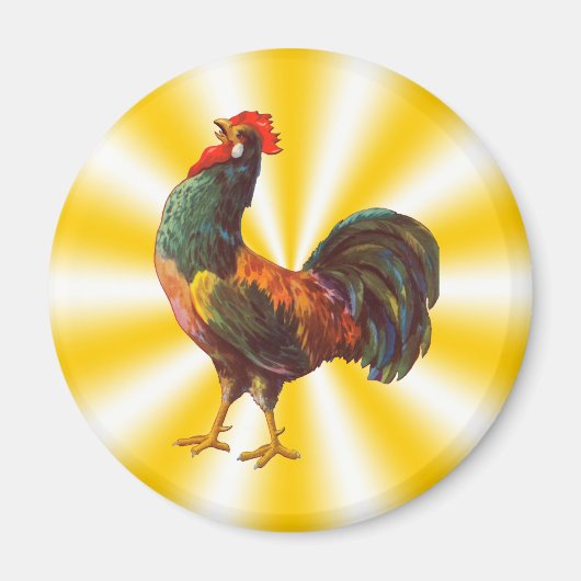 Rooster  Keuken Kist Art Koelkast Magnet (Voorkant)
