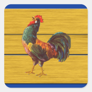 Rooster Keuken Kist Art Sticker
