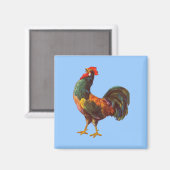 Rooster  Keuken Kist Kunstmagneet Magneet (Voorkant / Achterkant)