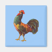 Rooster  Keuken Kist Kunstmagneet Magneet (Voorkant)