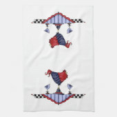 Rooster - keukenhanddoek (Verticaal)