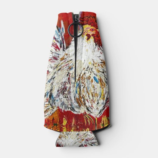 Rooster Kip Fles Koeler (Achterkant)