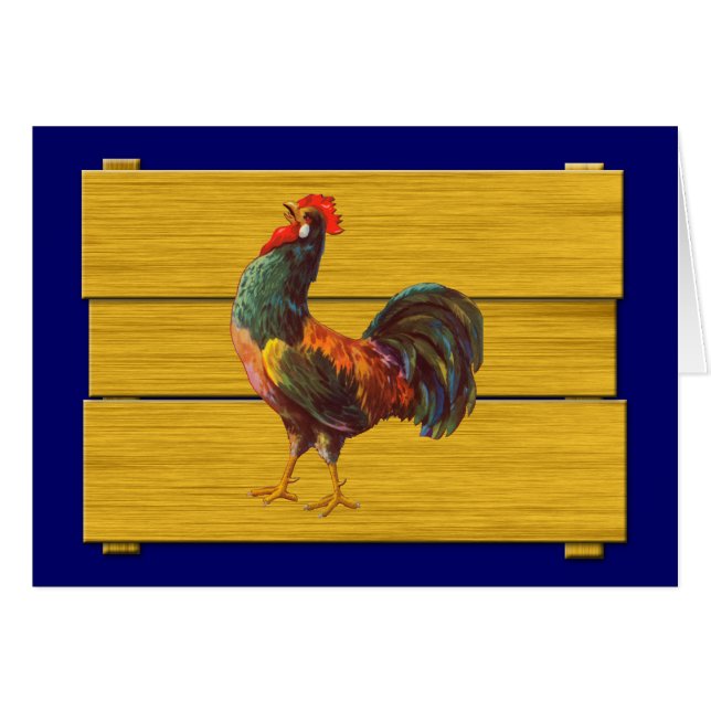 Rooster  Kitchen Crate Art (Voorkant Horizontaal)