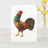 Rooster  Kitchen Crate Art Kaart (Gele Bloem)