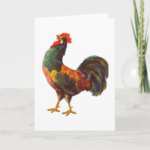 Rooster  Kitchen Crate Art Kaart