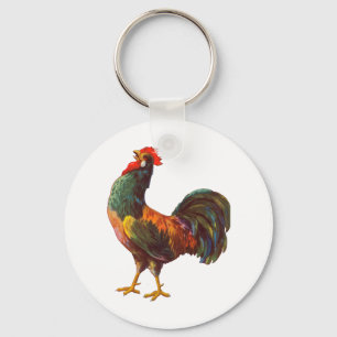 Rooster  Kitchen Crate Art Sleutelhanger