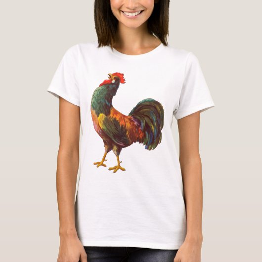Rooster Kitchen Crate Art T-shirt (Voorkant)