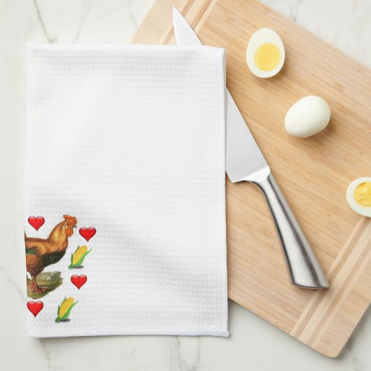 Rooster Kitchen Hand Towel Theedoek (Quarter Fold)