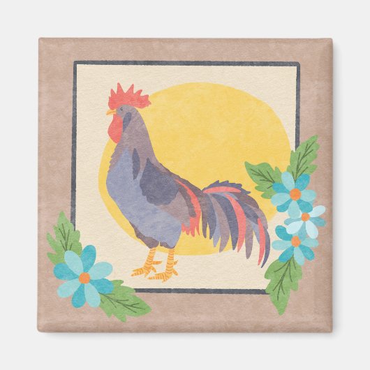 Rooster Kitchen Magnet (Voorkant)
