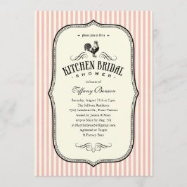 Rooster Kitchen Shower-uitnodigingen Kaart