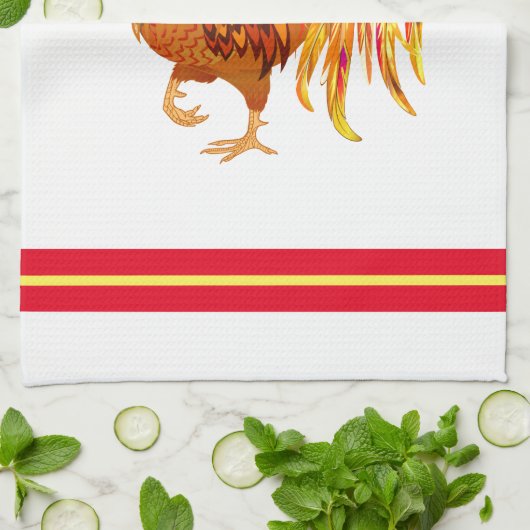Rooster Kitchen Towel Theedoek (Gevouwen)