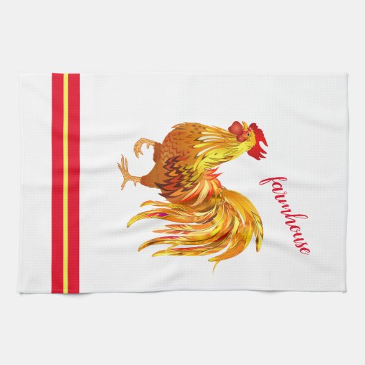 Rooster Kitchen Towel Theedoek (Horizontaal)