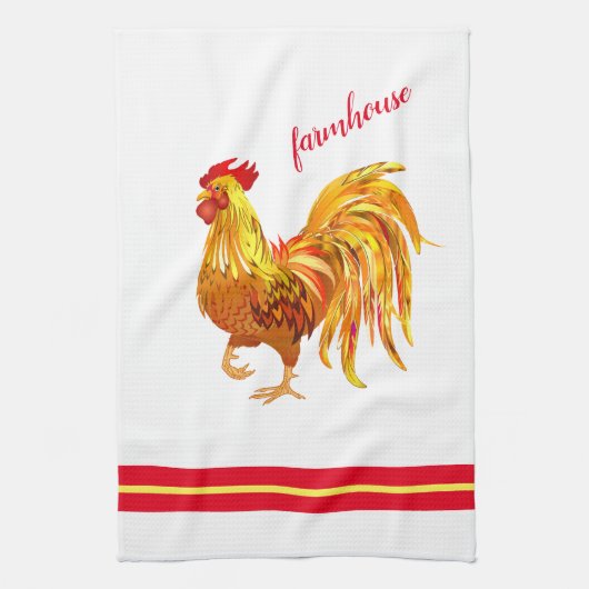 Rooster Kitchen Towel Theedoek (Verticaal)