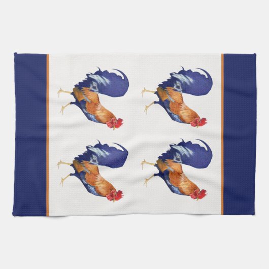 Rooster Kitchen Towel Theedoek (Horizontaal)
