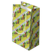 Rooster Klein Cadeauzakje (Achterkant Gekanteld)