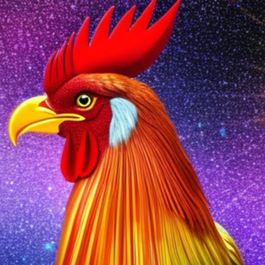 Rooster kleurig T-Shirt