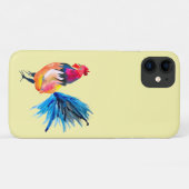 Rooster kleurige waterverf illustratie Case-Mate iPhone case (Achterkant (horizontaal))