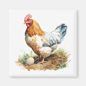 Rooster Koelkast Magnet (Voorkant)