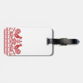 Rooster kruissteek bagagelabel (Achterkant horizontaal)