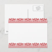 Rooster kruissteek briefkaart (Voorkant / Achterkant)