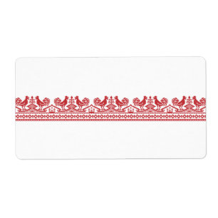 Rooster kruissteek etiket