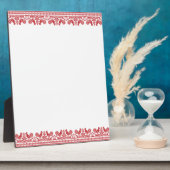 Rooster kruissteek fotoplaat (Zijkant)