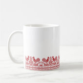 Rooster kruissteek koffiemok (Links)