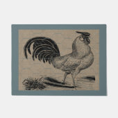  Rooster Land Boerderij en huisdieren Deurmat (Voorkant)