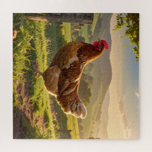 Rooster Legpuzzel (Horizontaal)