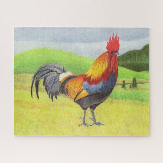 Rooster Legpuzzel (Horizontaal)