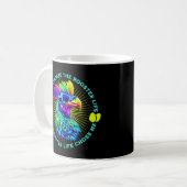 Rooster Life Grappige Retro Rooster Kip Quote Koffiemok (Voorkant links)
