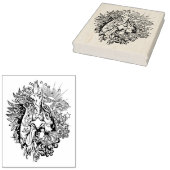 Rooster Line Art Kleurplaat Rubberstempel (Gestempeld)