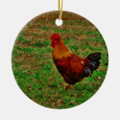 Rooster links keramisch ornament (Voorkant)